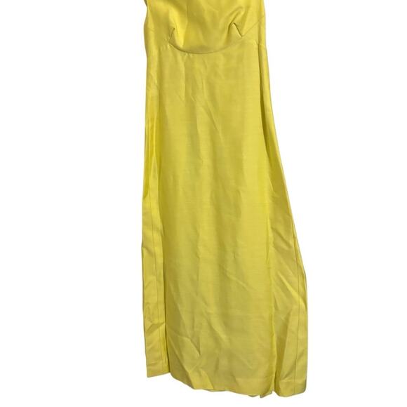 Vintage Yellow Sleeveless Maxi Bow Dress - Picture 2 of 8